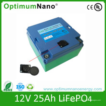 Optimumnano LiFePO4 Batería 12V25ah para E-Bike, E-Scooter